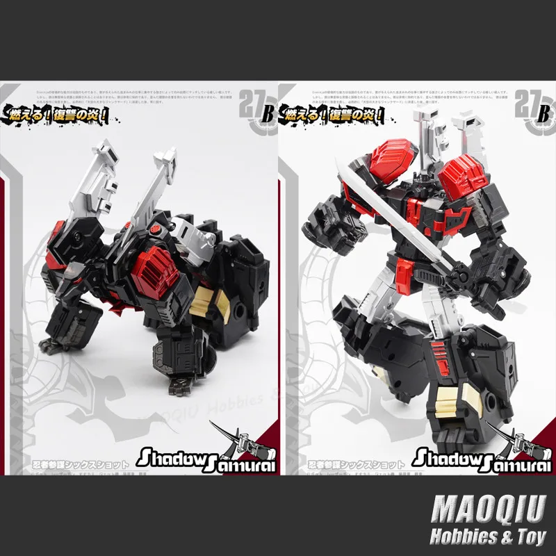 MechFansToys MFT MF27 MF 27 Темный Самурай Sixshot трансформер Greatshot Pioneer экшн фигурка MF27B 27B