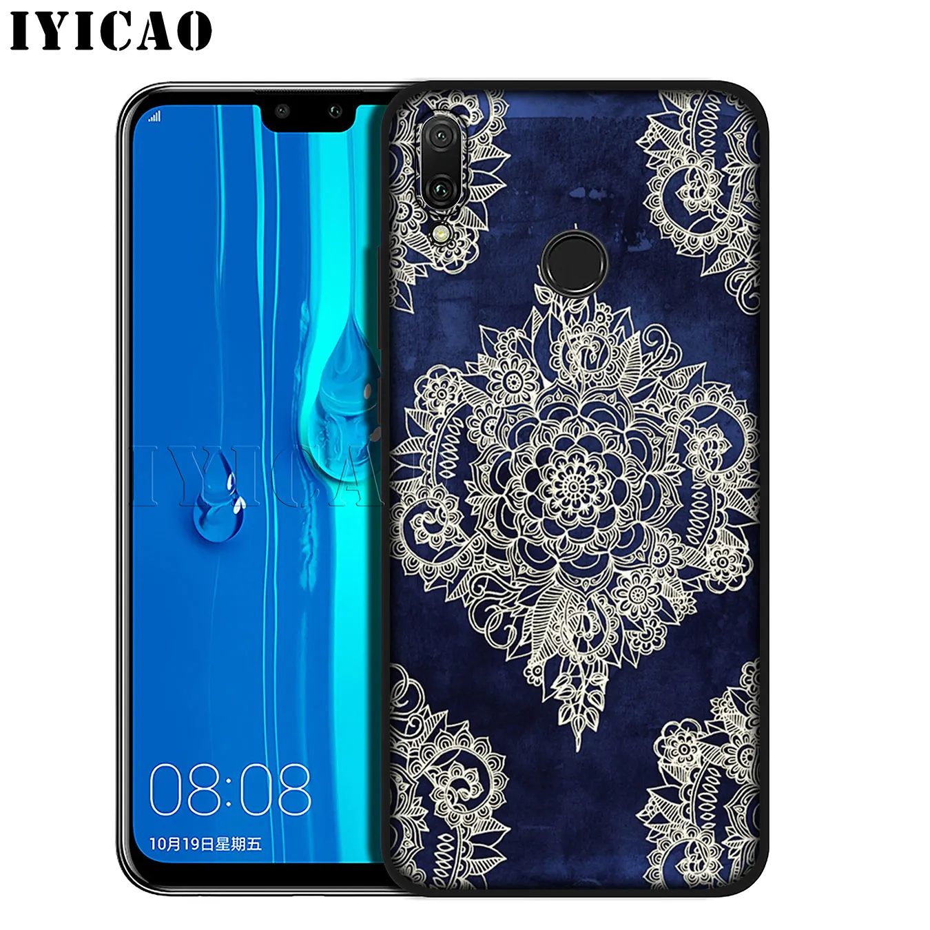 IYICAO голубой Тотем Мандала Цветок Мягкий силиконовый чехол для телефона Huawei Mate 30 20