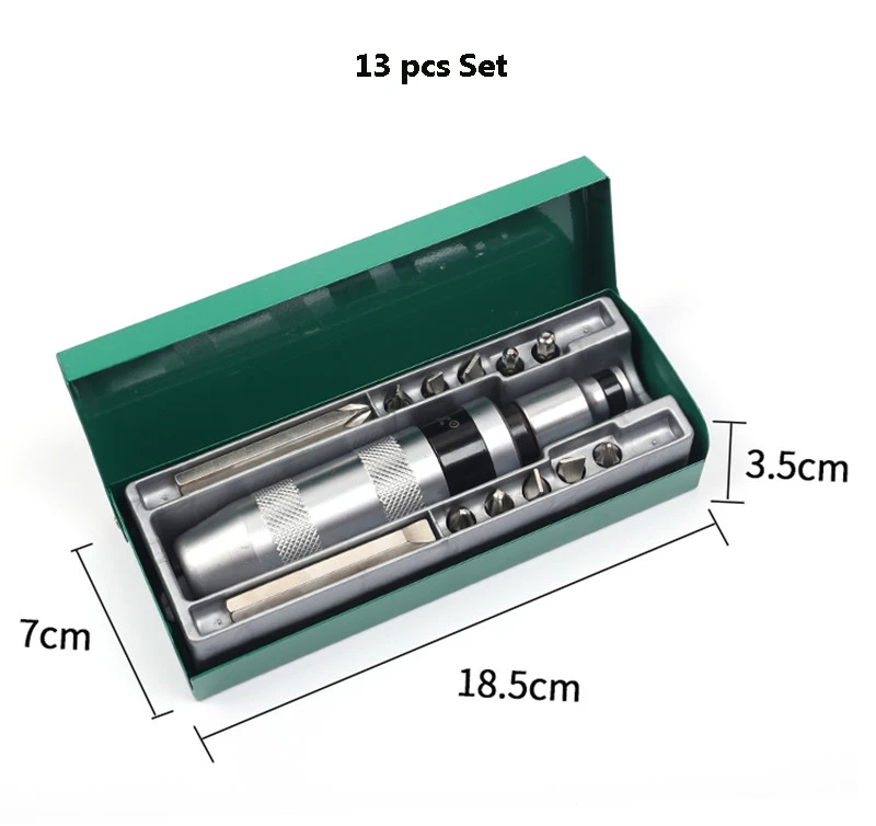 12pcs Professional Heavy Duty Portable Impact Driver Screwdriver Loosening Frozen Bolts And Stubborn Fasteners Non-slip Handle