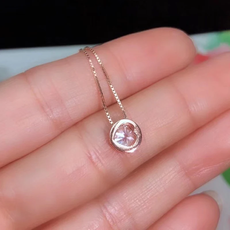 Ювелирные изделия colife модный Муассанит кулон для молодой девушки 1.2ct F цвет VVS1 класс Муассанит Серебряный кулон 925 серебряные ювелирные изделия