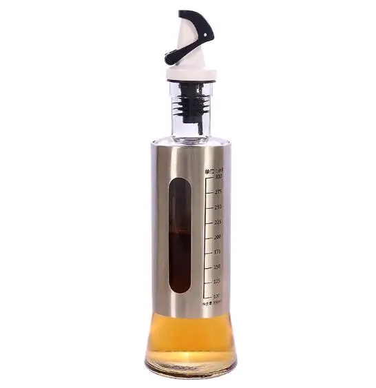300ml Растительное масло для готовки раздаточная емкость из нержавеющей стали автомобильное масло бутылка для оливкового/винега сои/блюдца/Соусники сока - Цвет: 300ml