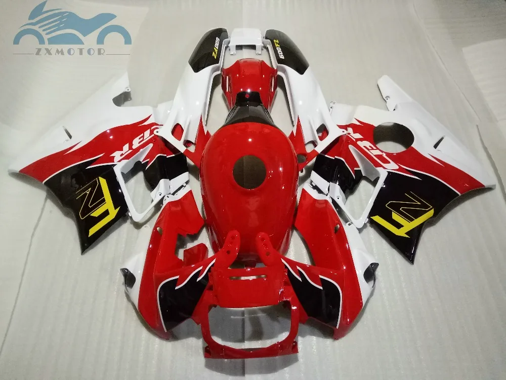 Корпусные детали для Honda CBR 600 F2 наборы обтекателей 1991 1992 1993 1994 мото-обтекатели комплект Красный, черный, белый CBR600 91 92 93 94 SZ20