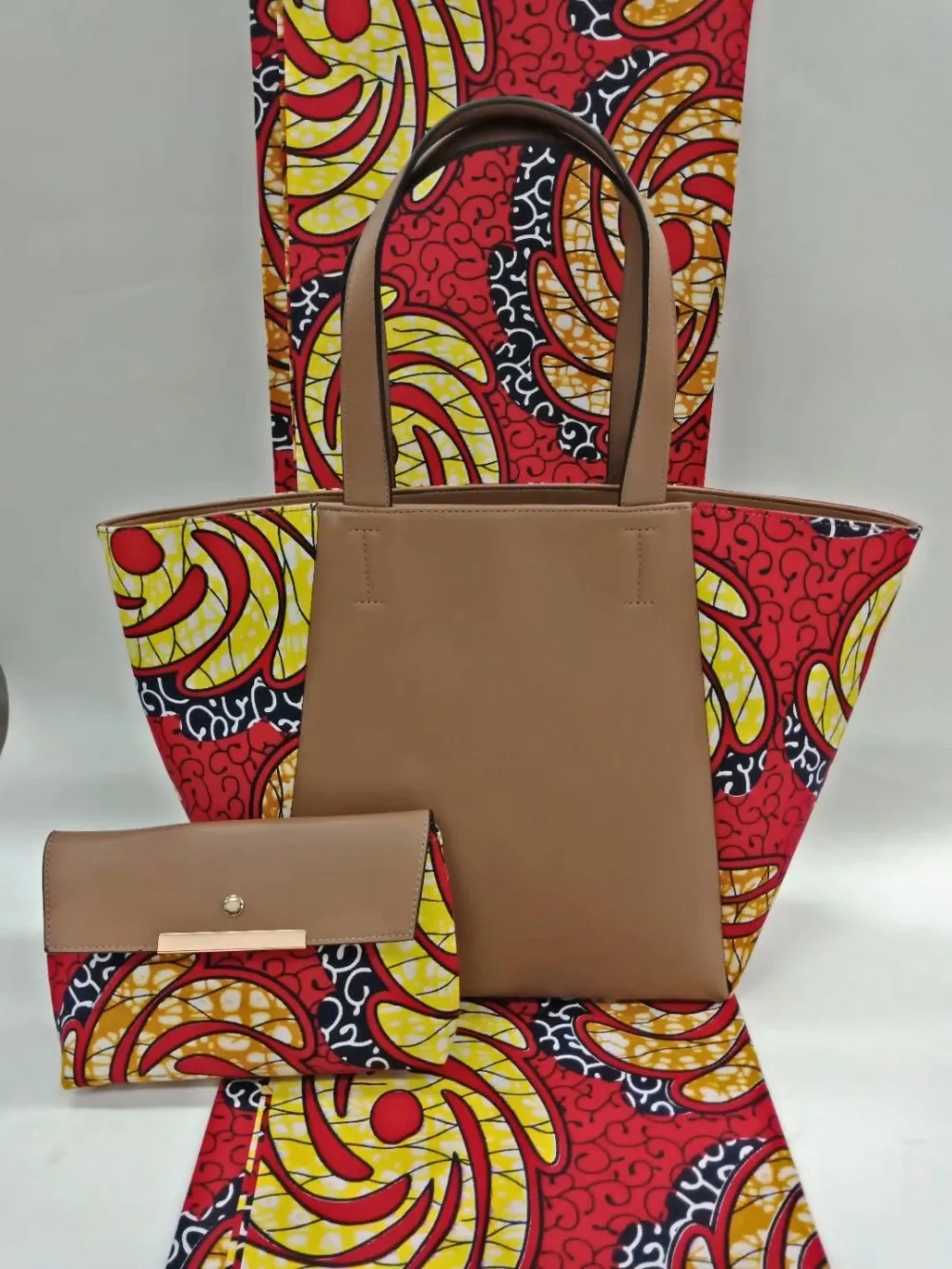 Модные Дизайн Африканский Воск сумочки с 6 ярдов воск Java ткани высокое качество