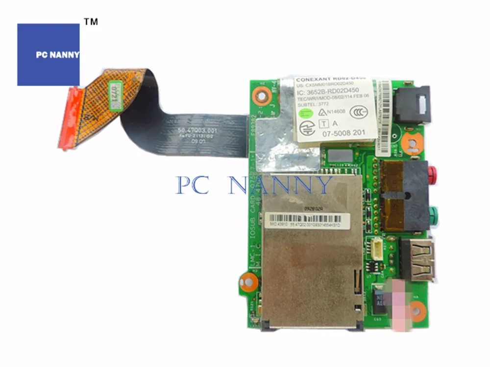 ПК няня 48 47q14. 011 50.47Q03.001 Для LENOVO USB плата для чтения аудио карт X200 X201 работает |
