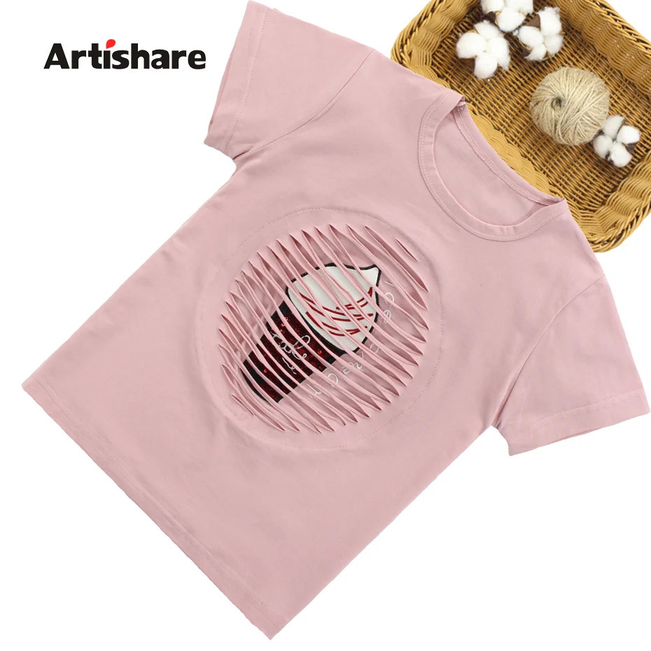Artishare/футболка для девочек футболка с героями мультфильмов модные рубашки летняя