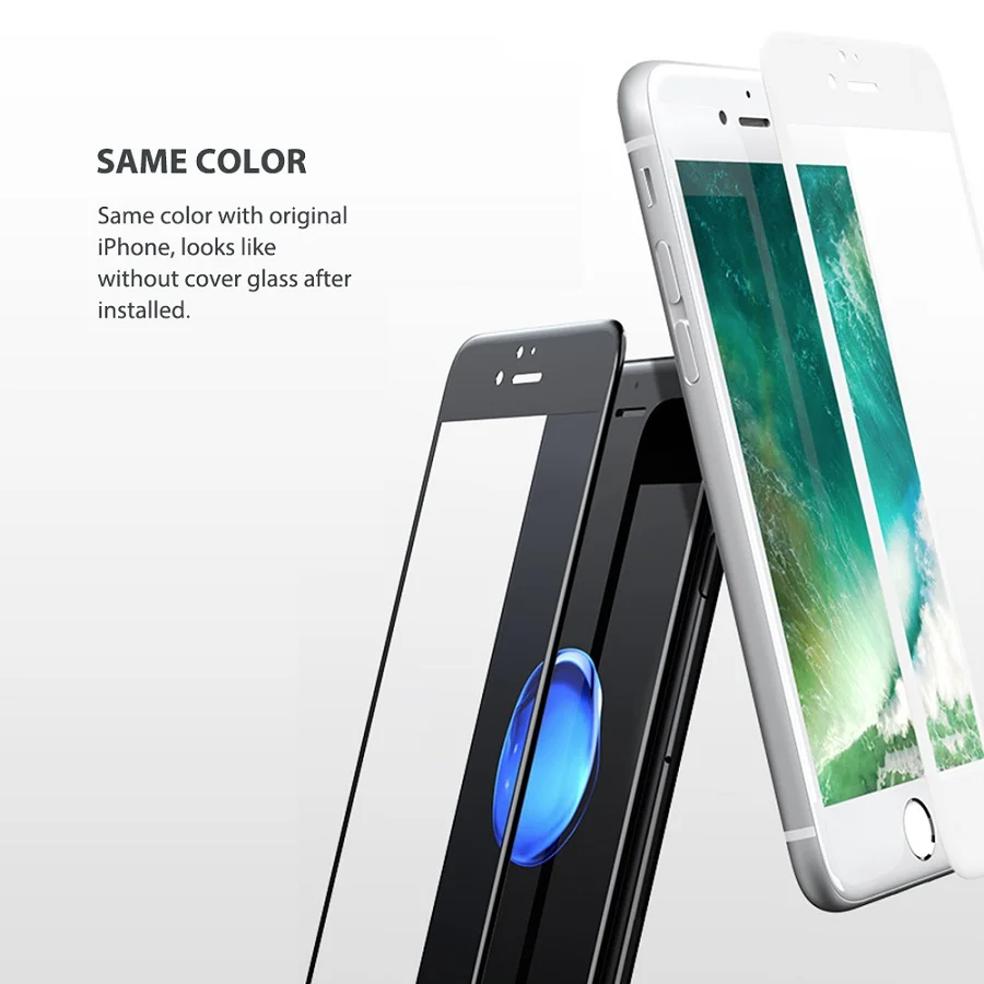 G. D. SMITH 3D мягкий край протектор экрана из закаленного стекла для Apple iPhone 7 8 Plus