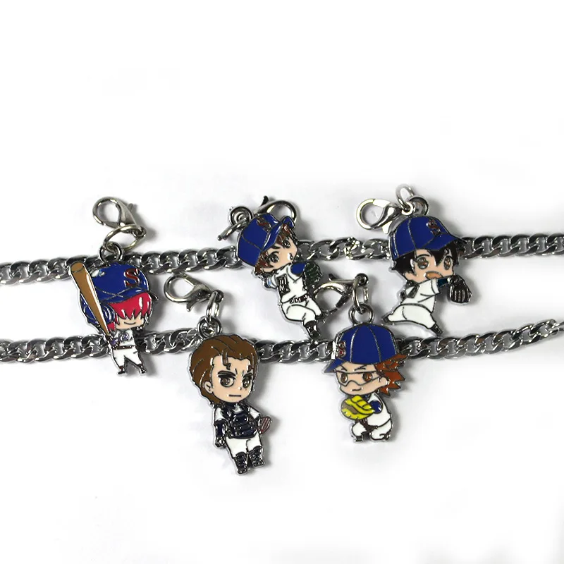 Брелок с аниме персонажем Sawamura Eijun Kominato Haruichi Miyuki Kazuya, модный Забавный металлический брелок с персонажами мультфильмов