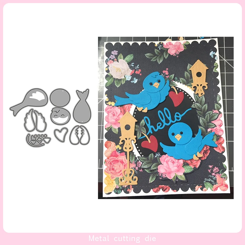 Metal Cutting Dies Puzzle Little bird Die Scrapbooking Embossing Paper Craft Album Cards Punch Art cutter die 2019 | Дом и сад
