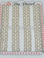 wholesale 120 pcs 5 5 6mm half drilled flat pearl