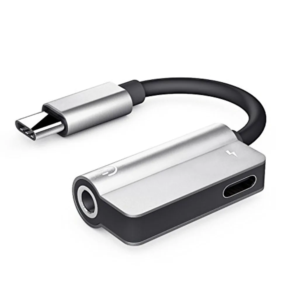 USB Type-C аудио адаптер для зарядки 2 в 1 Type C папа-мама 3 5 мм разъем наушников +