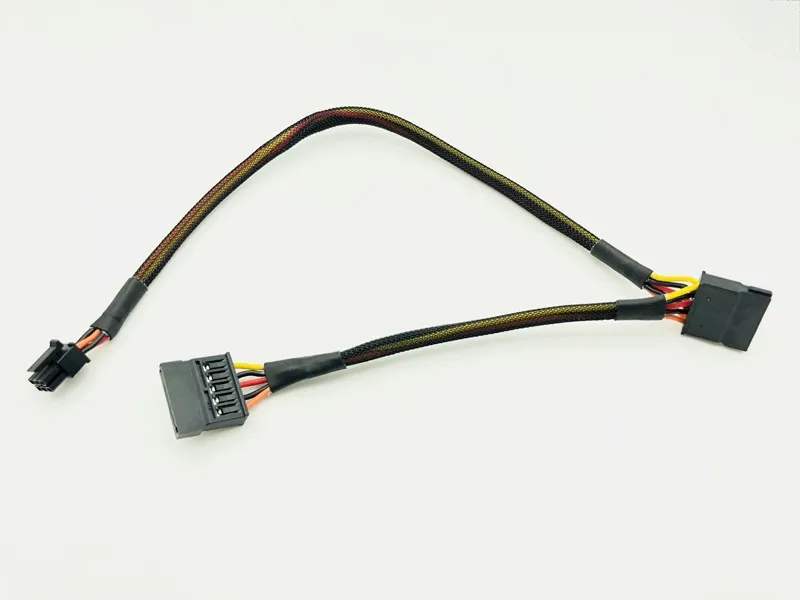 6Pin к сплиттеру 15Pin SATA кабель питания для DELL Vostro 3650 3653 настольный компьютер HDD SSD