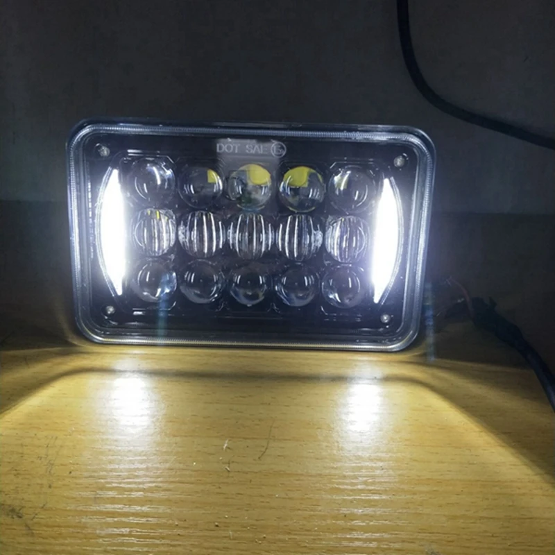 4 шт. 4X6 дюймов Прямоугольник светодиодный Замена фар HID Xenon H4651 H4652 H4656 спереди