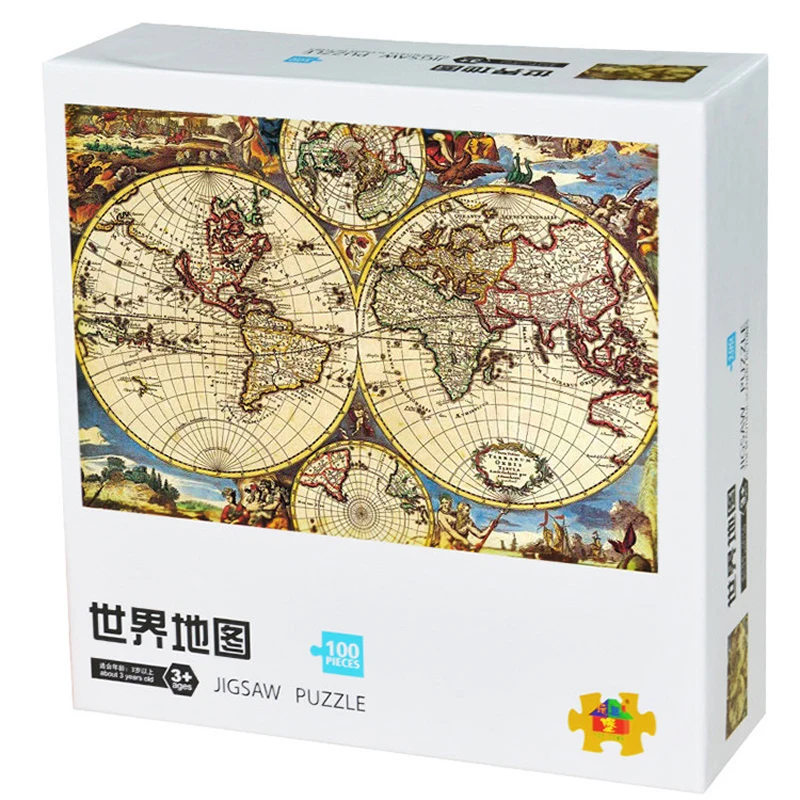 100pcs150pcs300pcs1500pieces бумага + деревянный мир комбинированный набор головоломка 1500 шт