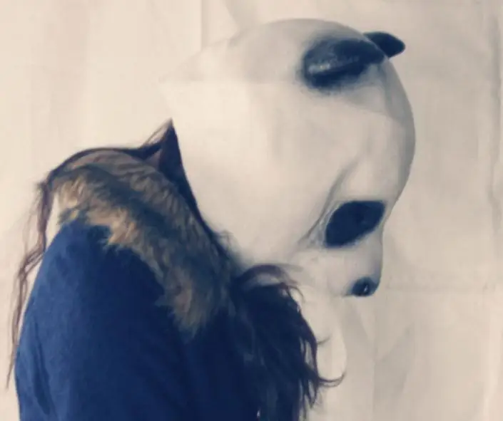 Хеллоуин Костюм Опора для взрослых Латекс Вечерние Маски с головой панды