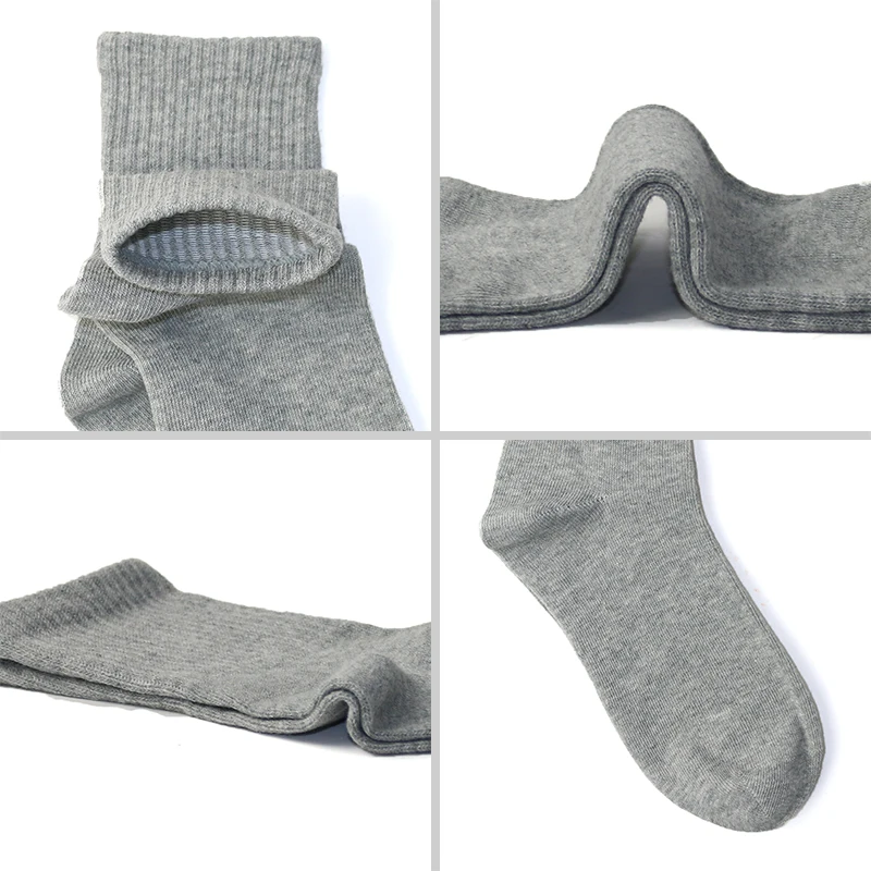 Носки мужские/женские из чесаного хлопка повседневные мягкие дышащие