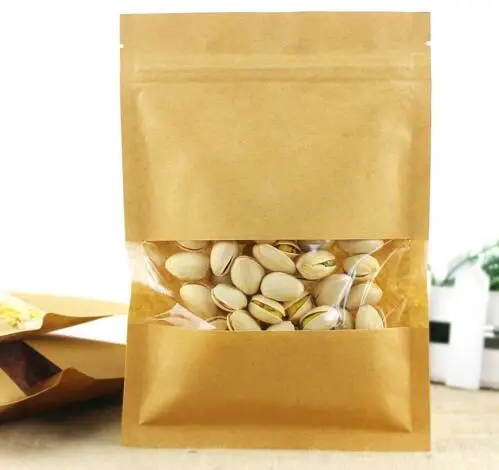 Принимаем печать логотипа личный 50 шт Кофе семена сладости Ziplock крафт бумажный