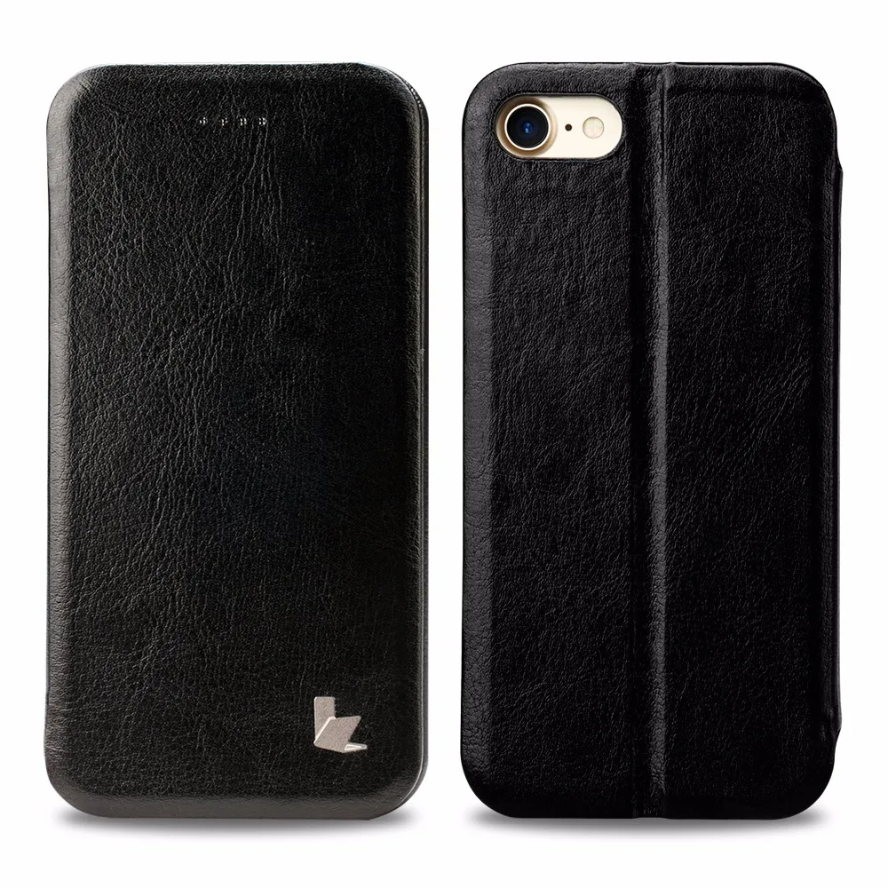 Jisoncase Флип Смарт обложка для iPhone 7 Plus кронштейн Премиум кожа обложка магнит Телефон чехол на айфон 7 плюс 5.5 дюймовый Расширенная PU искусственная кожа