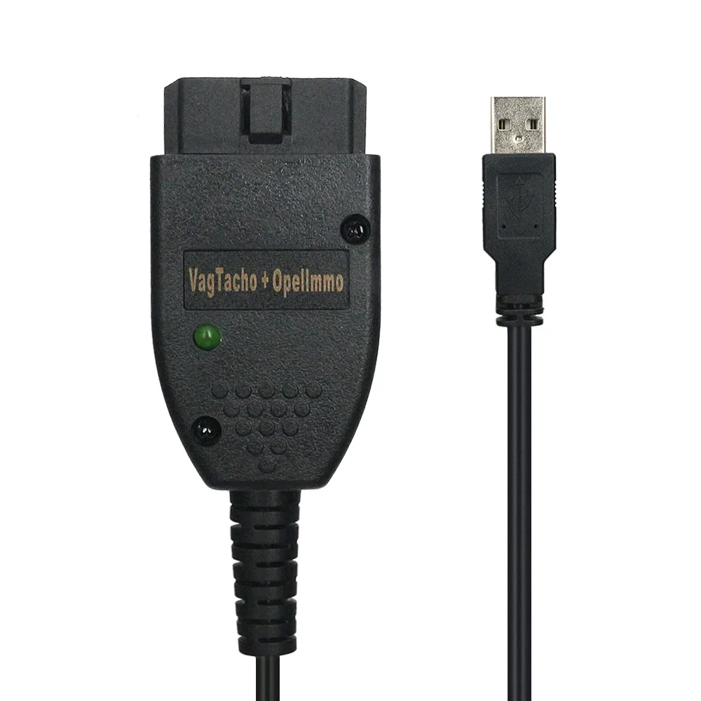 Vag Tacho 3,01 USB автомобильный диагностический кабель VAGTACHO 3,01 OBD2 OBD адаптер изменение одометра Пробег для Opel Подушка безопасности immo Pin код