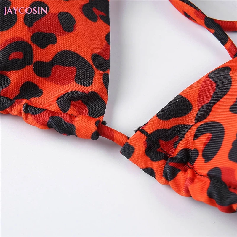 JAYCOSIN 2019 комплект купальников размера плюс 5XL бикини с леопардовым принтом
