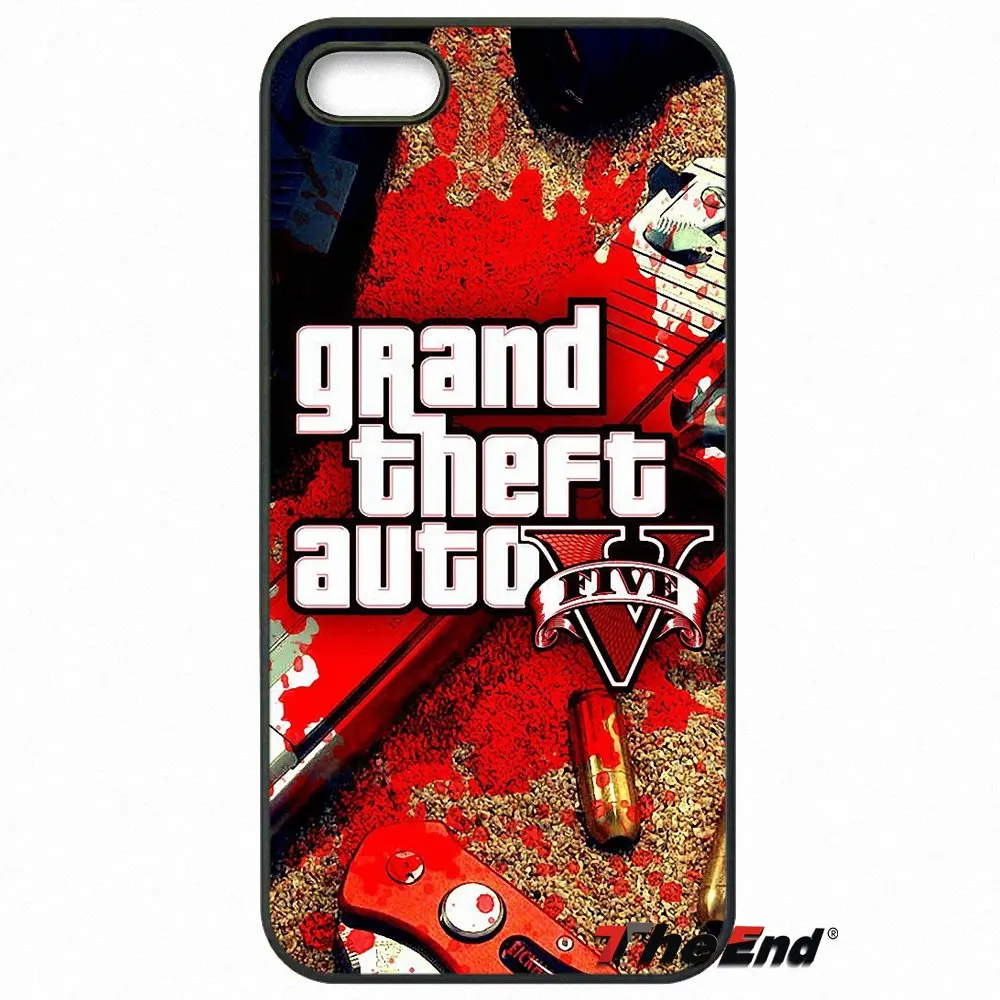 Чехол для телефона GTA San Andreas Grand Theft Auto 5 V iPhone X 4S 5C SE 6 6S 7 8 Plus Samsung Galaxy Core Prime Alpha|case for