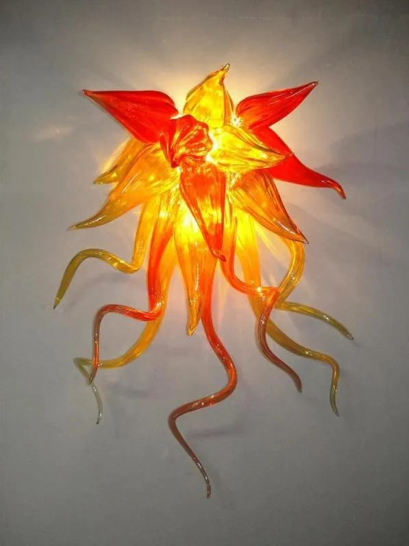 

Free Shipping Luxury Decor Home Hand Blown Glass Wall Lamps
