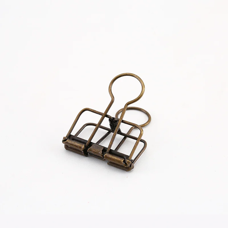 Gunmetal M Mr Paper 8 Colors 3 Sizes Ins Colors Gold Sliver Rose Green Purple Binder Clips Large Medium Small Office Study Binder Clips - Цвет: Gunmetal M