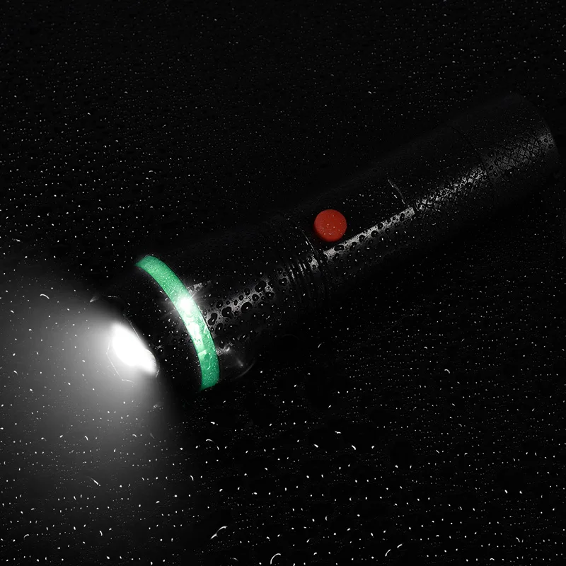 

GIJOE mini plastic led flashlight 2019 new zoomable torch 800LM by 3*AAA battery waterproof ABS super bright emergency lamp