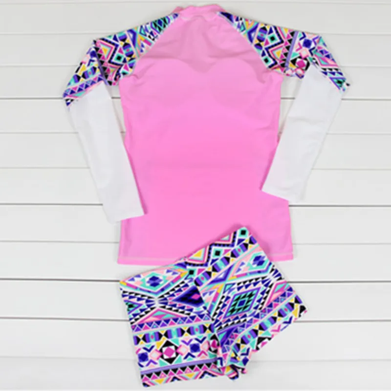 2017 новые с длинным рукавом Купальники для малышек Для женщин ванный комплект