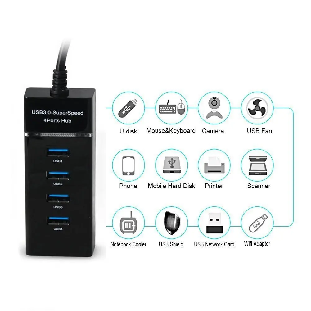 DOBE 4-Порты и разъёмы 3,0 концентратор расширитель USB 3,0 концентратор высокой Скорость мульти Порты usb разветвитель для PS4 PS4 Pro PS4 тонкий Xbox ONE Xbox One S PC