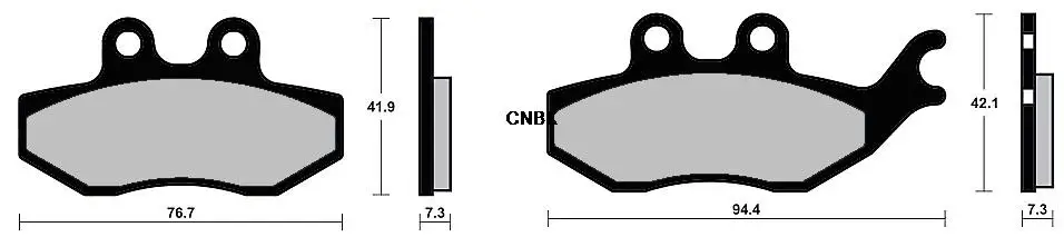 Набор тормозных колодок для RIEJU NKD50 NKD 50 2004 2005 2006 2007 / RS250 RS2 Matrix 2002 2003 2008|brake pad set|set