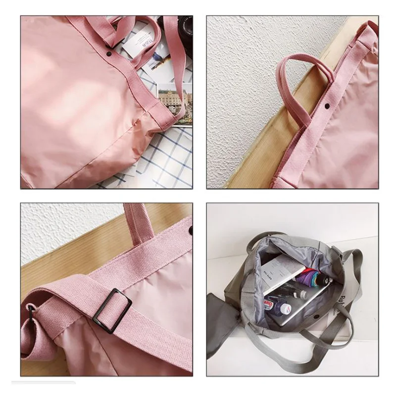 

2018 New Fashion Casual Nylon Waterproof High Quality Large Capacity Shoulder Handbag Short Travel Bag LJ01