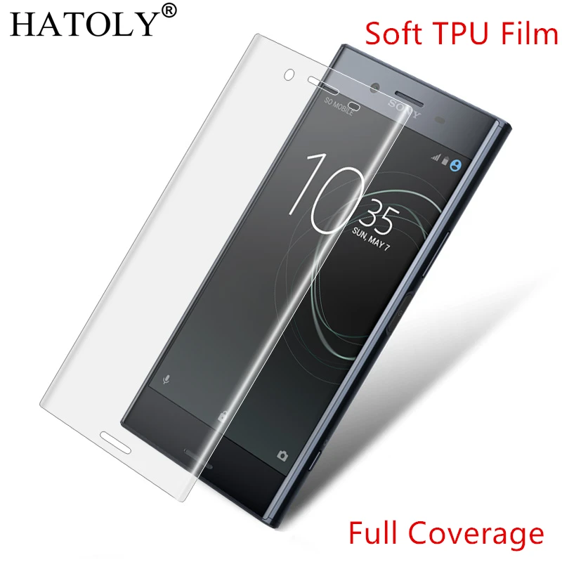 Мягкая нано пленка из ТПУ Защитная для sony Xperia XZ Premium экрана с полным покрытием не
