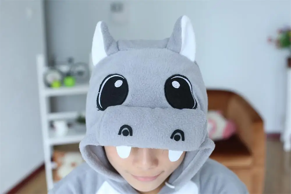 Kigurumi/Зимний комбинезон для мальчиков и девочек на Хеллоуин с изображением