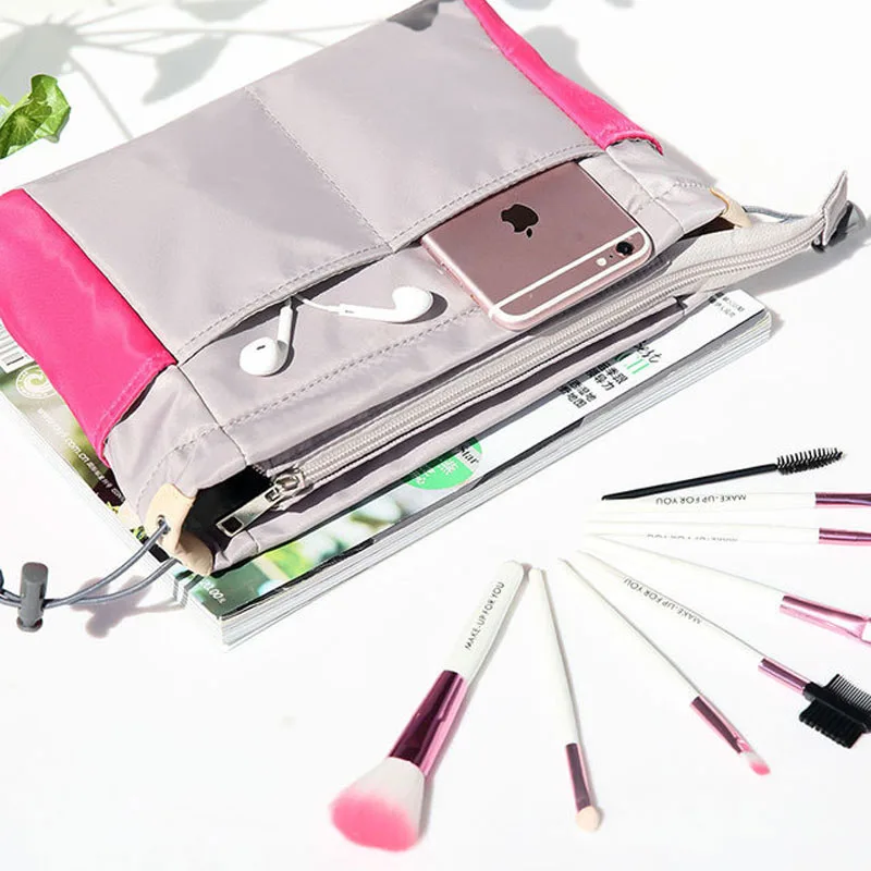 Женская нейлоновая косметичка недорогая Дамская для путешествий|Косметички| |