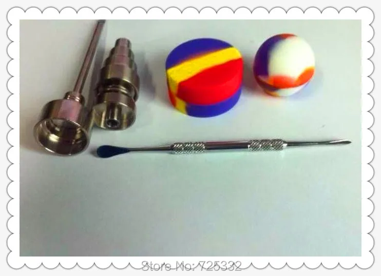 Водопровод 10 мм 14 18 Domeless Gr2 Titanium Nail Dabber Silicone Jar Carb Cap Bong набор инструментов|tool jewelry|tool