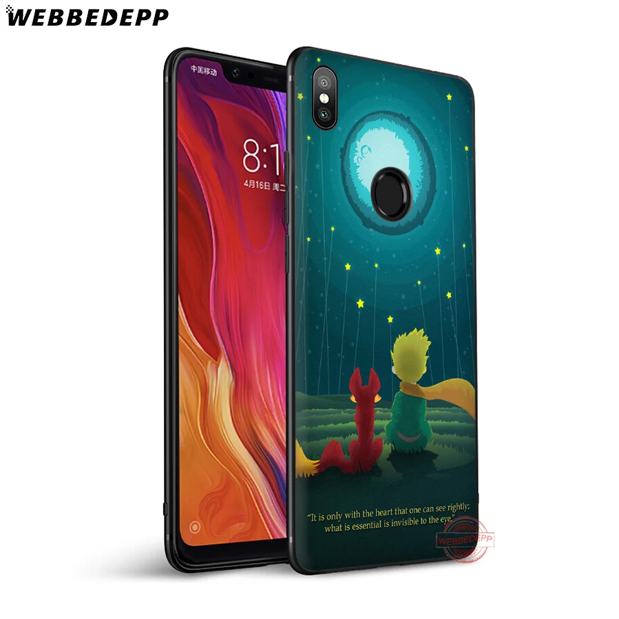 Мягкий силиконовый чехол WEBBEDEPP The Little Prince для Xiaomi Mi 6 8 9 SE MAX 3 A1 A2 Lite F1 | Мобильные