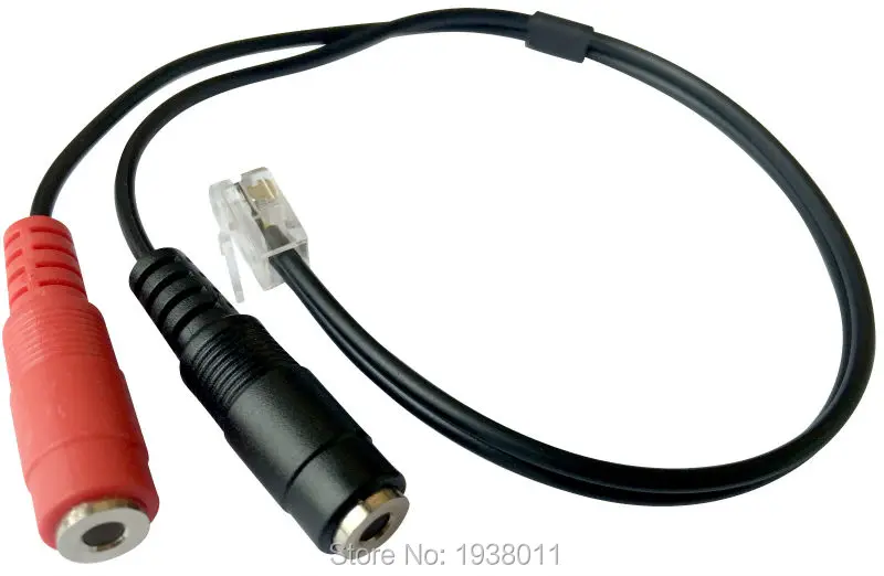 ПК гарнитура с микрофоном для 4 P4C RJ9/RJ10/RJ22 разъем двойной 3 5 мм RJ9 настольного