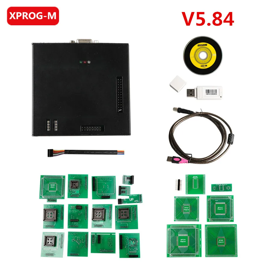 V5.84 Последняя версия X-PROG коробка ЭКЮ программист XPROG M XPROG-M V5.84 с USB Dongle X Prog XPROG-M 5,84/V5.74/V5.5.5/V5.50 - Цвет: V5.84