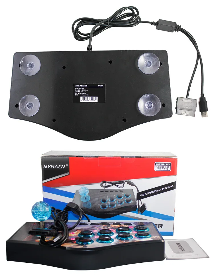Игровой джойстик 3 в 1 стиле ретро USB клавиатура контроллер для PS2/PS3/PC/Android OTG