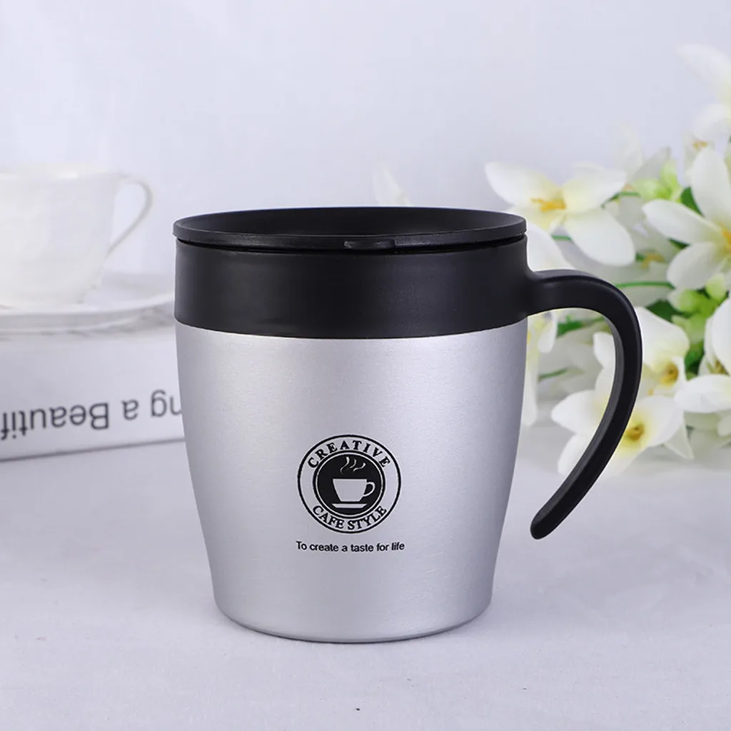 Divided Stainless Steel Thermos Coffee Mug Insulated Double Wall Water Cup With Lid gadgets inteligentes creative coffee tool