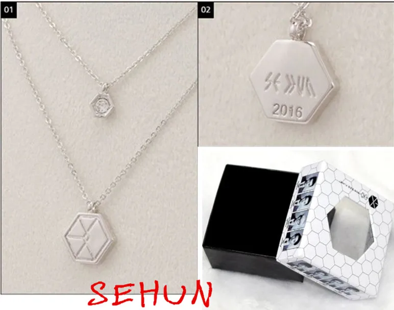 EXO M K ожерелье BAEK HYUN Чан Ёль XIUMIN KPOP кулон ювелирные изделия подарки exo Лежанка