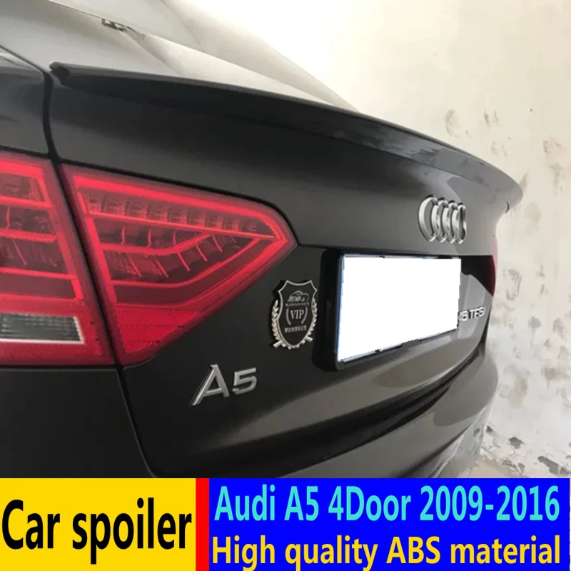 Для Audi A5 4 двери спойлер 2009 2015 высокое качество ABS Материал автомобильное заднее