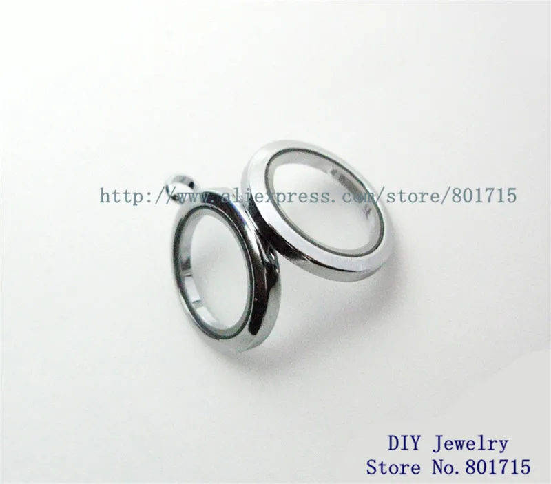 Jewelry for Women Charms Necklace Keychain Collars stone 5pcs magnetic plain 25mm round glass living floating locket making gift | Украшения