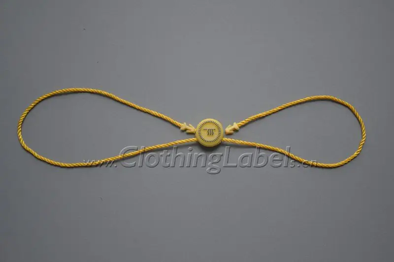 

Hang tag string, plastic seal, attach to hang tag, clothing label accessories
