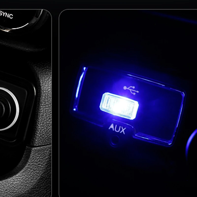 1 Автомобильный USB светодиодный декоративный светильник универсальный для Nissan