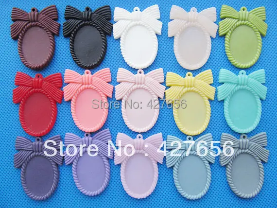 30 шт. овальный плоский резиновый бант/бабочка Очаровательная фурнитура