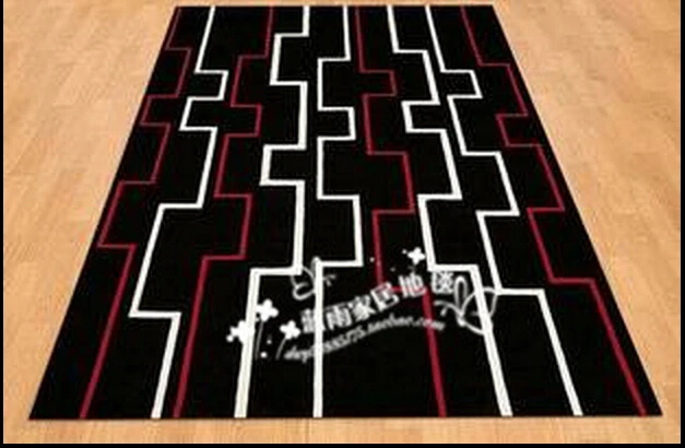 Модные абстрактные короткие утолщенные черно белые Ковровые Коврики для