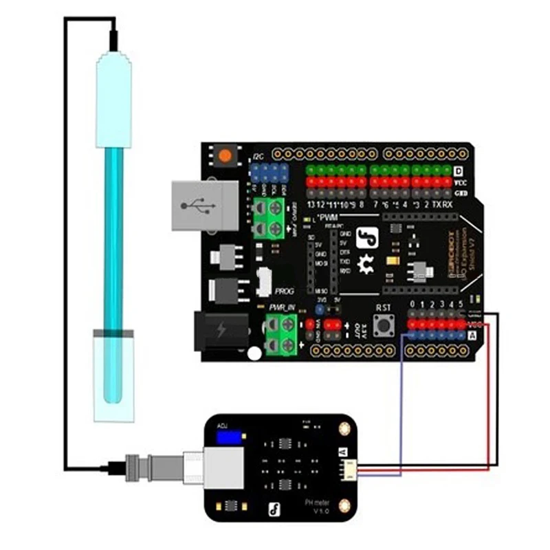 Модуль датчика PH V1.1 + зонд AVR тестовые кодовые модули комплект для аквакультуры
