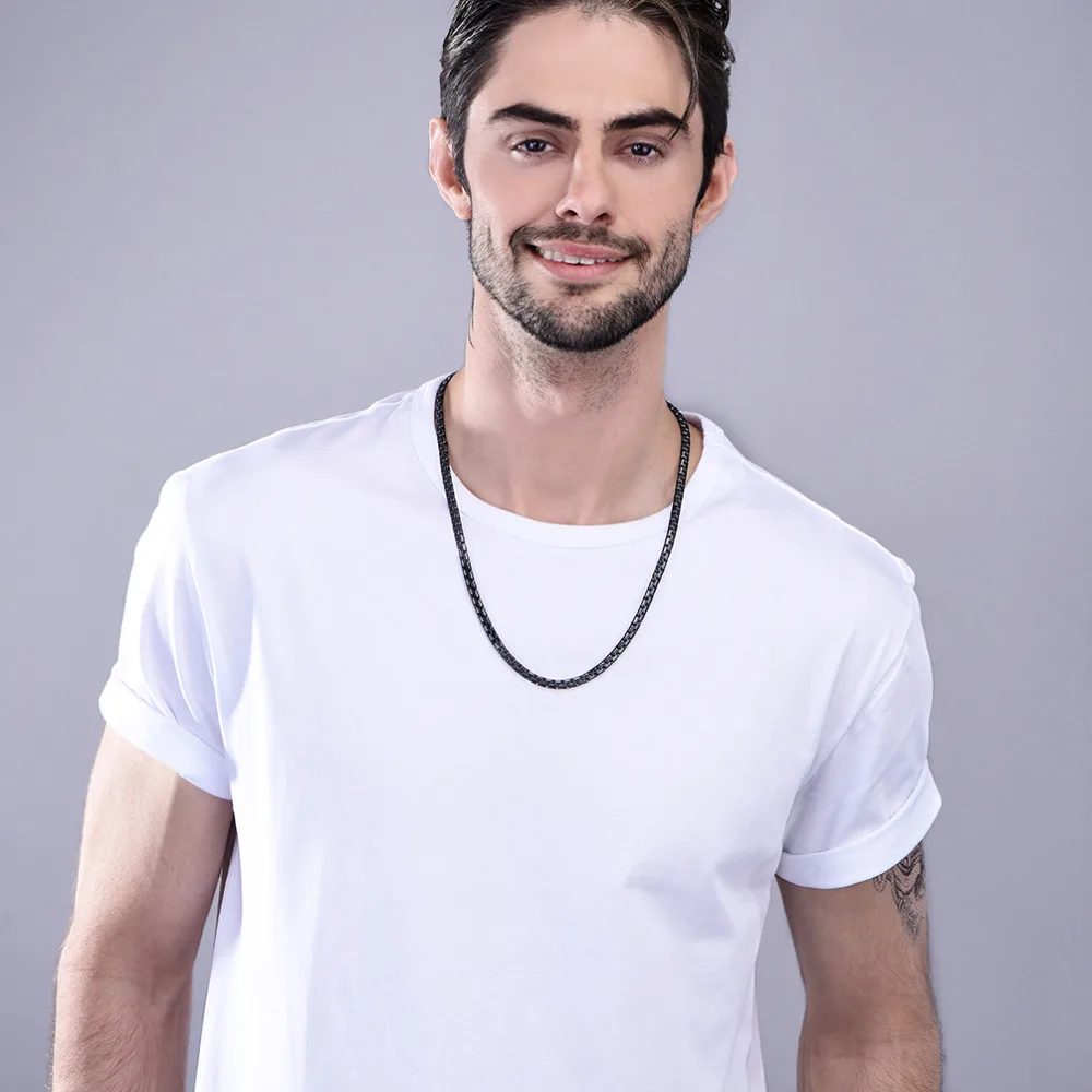 Pro Сталь хип хоп Длинные Цепочки и ожерелья Для мужчин кубинский золото Цвет цепи