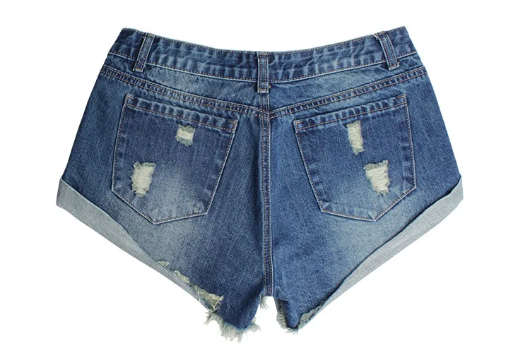 

Sexy Ripped Hole Cuffs Denim Shorts Boyfriend Loose Jeans Shorts Women Casual Party Hot Pants Shorts Streetwear